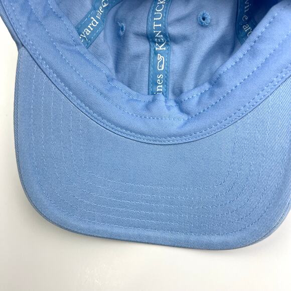 Vineyard Vines Blue Kentucky Bow Back Derby Hat - Picture 4 of 6